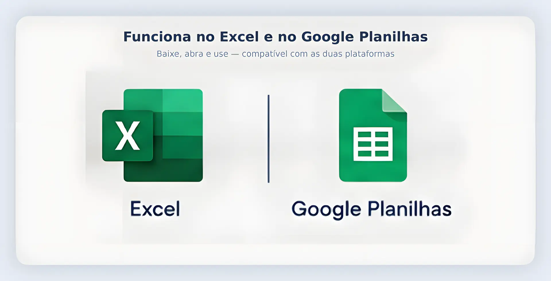 Planilha FinControl compatível com Excel e Google Planilhas